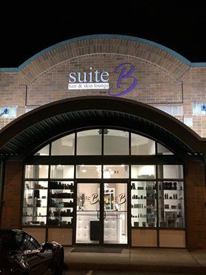 Suite B Hair & Skin Lounge storefront.