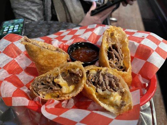 Cheese steak egg rolls, 100% perfect