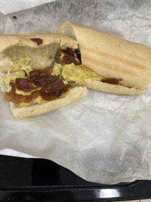 Moldy old egg sandwich