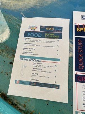 Food menu