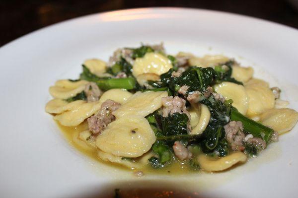 Orecchietti with Sausage and Rapini