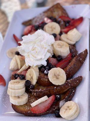 Tri Fruit Toffee N Cream Pancakes