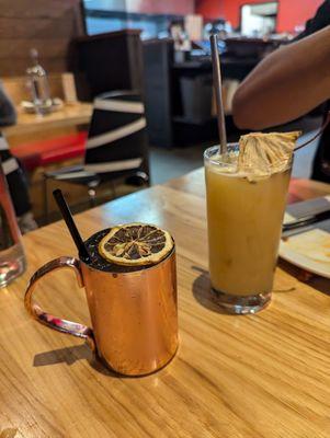 Blood orange mule and Banana republic