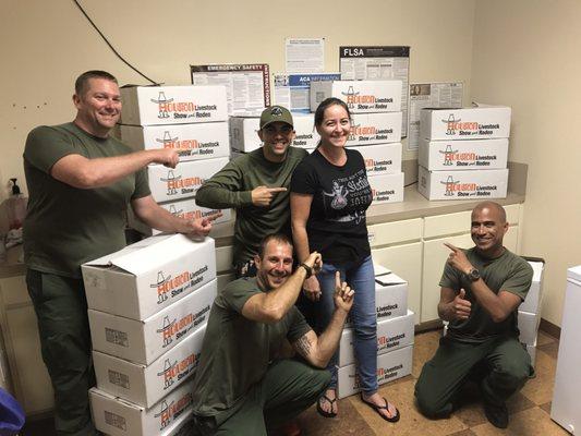 Food Donations during our recovery from Hurricane Harvey