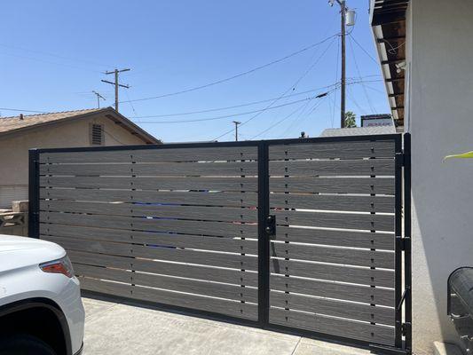 Car and man door