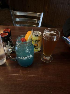 Banana Bread beer and Blue Flamingo 24oz Fish Bowl