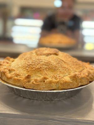 Homemade apple pie.