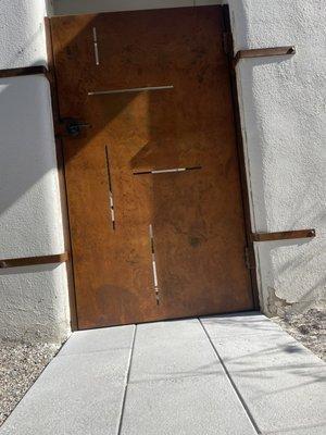 Custom Rustic Steel Gate Fabrication & Installation In House