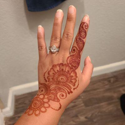 Henna done, for wedding.