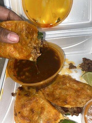 Birria tacos