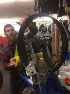 Bluedog Cycles can convert your bike to tubeless!