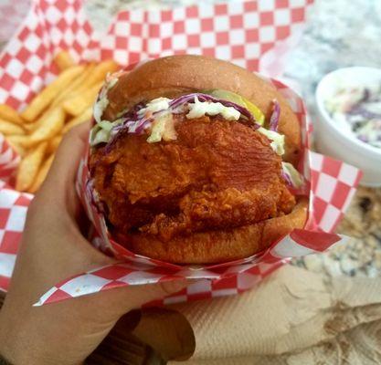 Spicy chicken sandwich