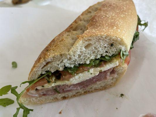 Build-Your-Own Sub: Prosciutto, Fresh Mozzarella, Tomato, Arugula and Pesto