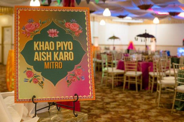 Bay Area Indian Wedding Decorations - Sangeet Decor in Fremont