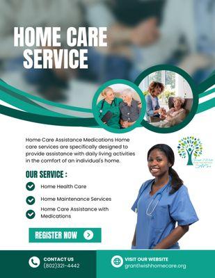 Grant 1 Wish Home Care Services