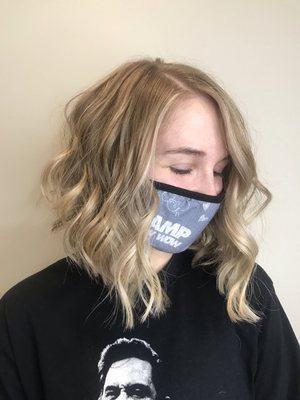 Partial highlight with B3 bond builder and haircut!