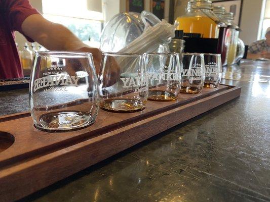 Tasting flight