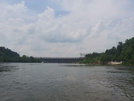 Jordan dam. The drop off point for your trip.