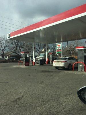 Conoco gas. Eight pumps in total.