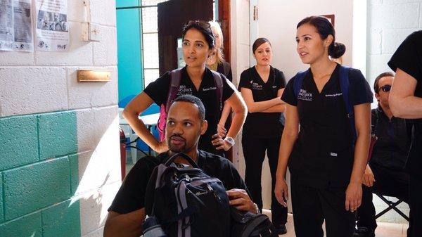 OHNI doctors and staff at a medical mission in Belize.