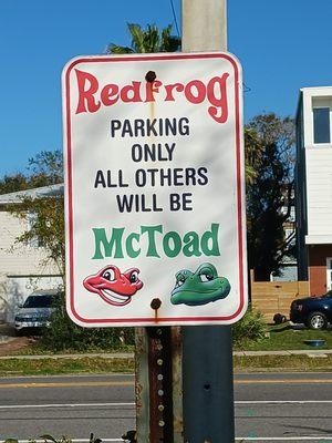 Funny parking sign