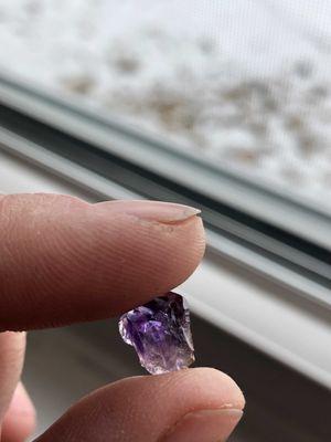 the wee amethyst I found