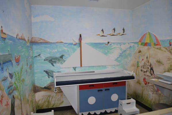 Ocean-Themed Exam Room