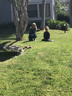 His caring nurse Jill always so loving and attentive. With my daughter showing her the baby ducklings in front of the office