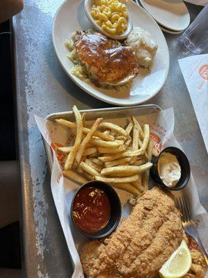 Chipotle Maple Chicken and Super Combo Fish & Shrimp