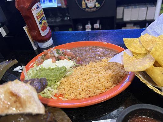 Beans , Rice, super fresh pico