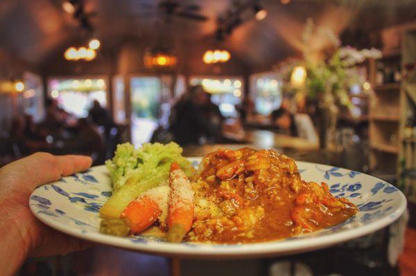 One of our board specials, the "Crawfish Étouffée". Hearty and filling!