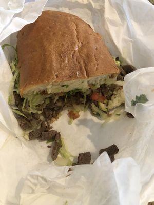 Carne asada Torta