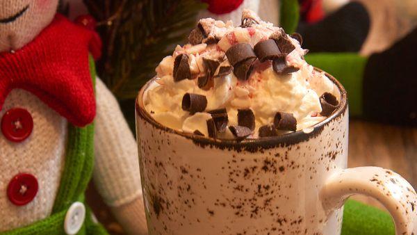 Enjoy warm hot cocoa