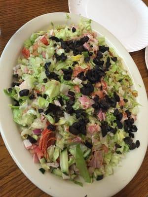 This is a meat salad. Can't remember the exact name. We asked for it chopped, which they did for us. Really was great.