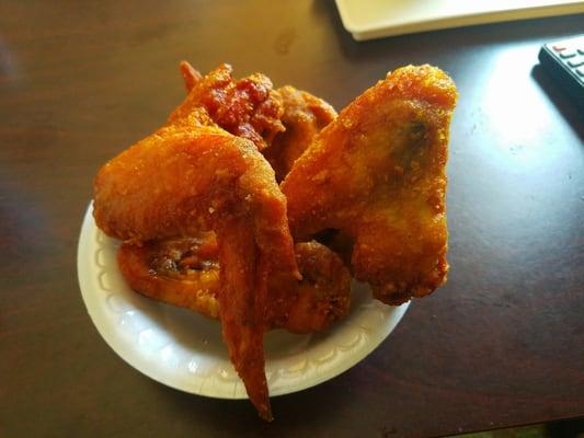 Wings are as crispy on the outside and juicy on the inside, get it