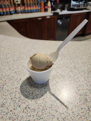 Coffee ice cream - single in a cup