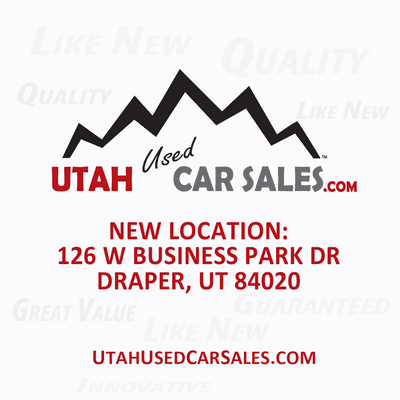 We moved locations! Visit Utah Used Car Sales at 126 W Business Park Dr, Draper, UT 84020