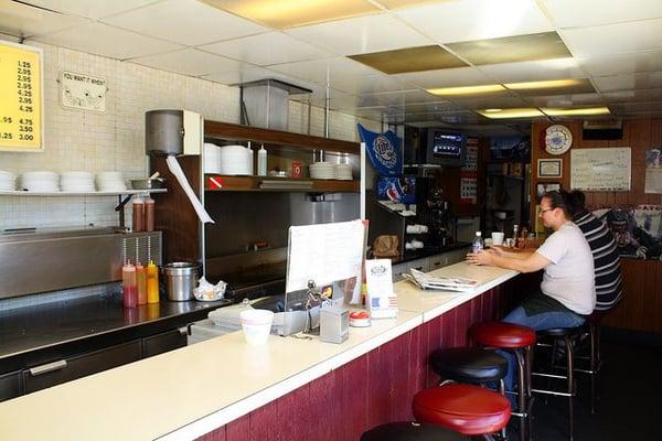 Very clean counter area.