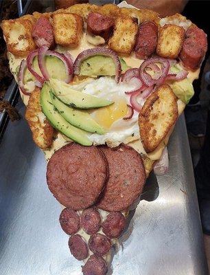 Dominican style pizza only in melisa's Pizza wallington!