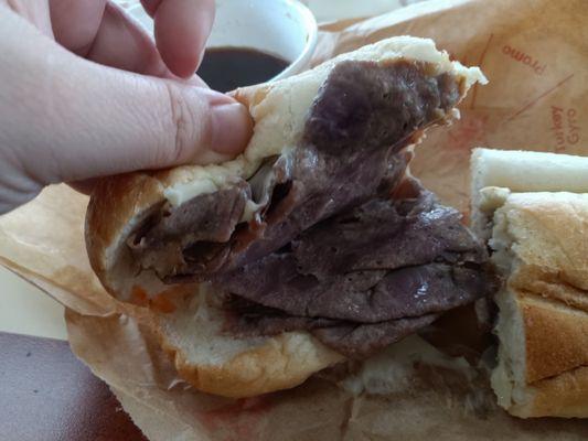 Inside of French Dip