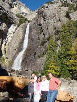 The team at Yosemite Falls during our annual office retreat.