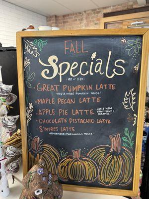 Fall specials 2024