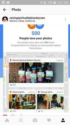 Google recognizes 500 views on Google Maps. We're becoming famous.