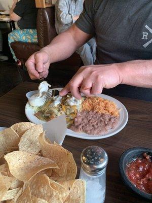 Verde enchiladas