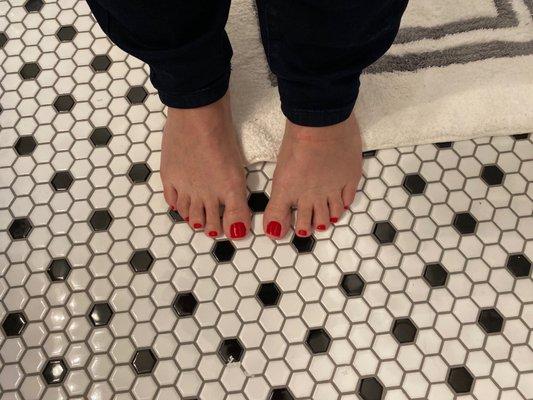 Orange-level spa pedicure $55