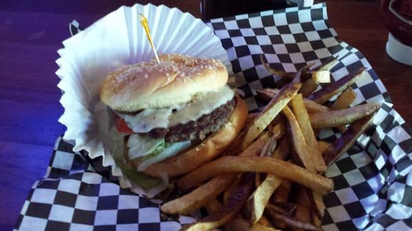 Monday's $3.50 Burger and Fries. 50 cents extra with cheese. Also at Bub's in Centralia.