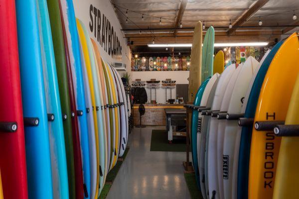 We have the largest selection of high-quality New and pre-owned surfboards in Orange County! And - at the best prices!!