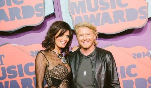 2014 CMT Awards, Hair and makeup for Rebecca Sweet, wife of Little Big Town's Phillip Sweet.