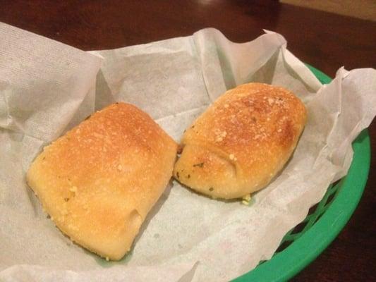 Garlic rolls.