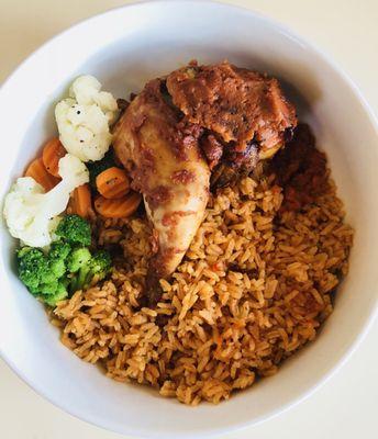 Jollof Rice and Chicken